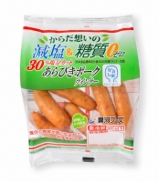 減塩＆糖質ゼロあらびきポークウインナー76g 画像